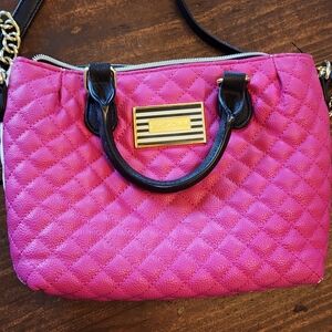 Betsey Johnson Pink Quilted Handbag